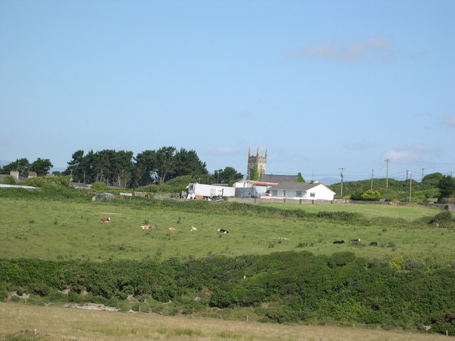Knockmahon and the Mahon valley seen from the old coastguard station